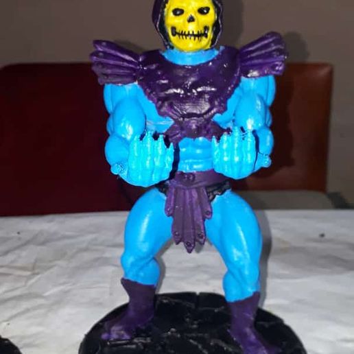 SKELETOR CELL PHONE STAND VINTAGE FIGURE 3D model