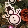20231119_122929.jpg Christmas Snow-Man - Hanging Tree decoration - Holiday ornament  - Navidad ornament