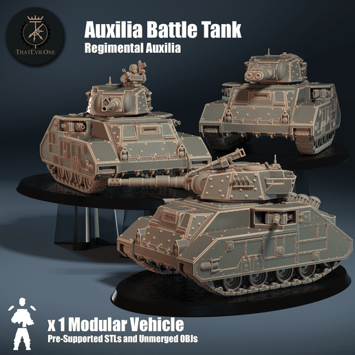Auxilia Battle Tank - Presupported