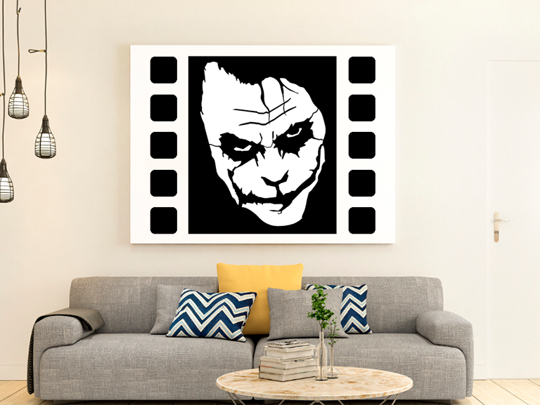 titlel.png Télécharger fichier DXF gratuit Le Joker de Heath Ledger • Design à imprimer en 3D, petgreen