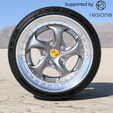 porshe-996-boxter-v1256.png Porshe 996 Boxster rims with ADVAN tires for diecast and scale models