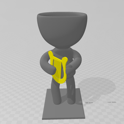 Arpa.png Download STL file Robert Harp Pot • 3D printer object, 3Leones