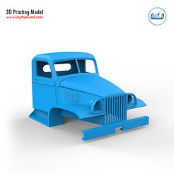 01.jpg Fichier 3D GMC CCKW 352 Cabine・Plan pour impression 3D à télécharger, LaythJawad