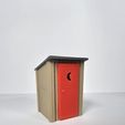 6a477060-8570-4d6a-9189-90074ff47399.jpg Outhouse in O Scale with Crescent Moon Door