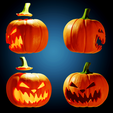 pumpkim_final01.png Halloween - Pumpkin Free 3D print model