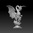 dsds1.jpg Basilisken Brunnen 3d model for 3d print - dragon