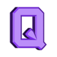 Q.stl Letters and Numbers ROBOCOP | Logo