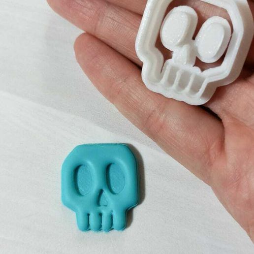 POLYMER CLAY CUTTERS SKULL, POLYMER CLAY CUTTERS SKULL 3D model