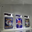 triple.jpg Pokemon card/PSA/Slab display