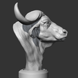 08.png Buffalo_Head_AM03 3D print model