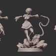 cuts.jpg Rem 3d print statue diorama - Re Zero Figurine