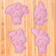 MELODY-PACK.png Melody cookie and dough cutter - Cookies Pack