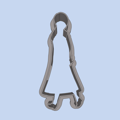 model-1.png STL file Anna — Frozen (1) COOKIE CUTTERS, MOLD FOR CHILDREN, BIRTHDAY PARTY・Design to download and 3D print, 3Dfull