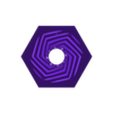 hex cone twister outer.stl Hexagon Cone Twister Fidget Toy