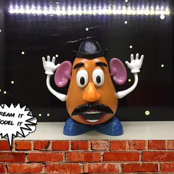 mr potato head.png Descargar archivo STL gratis El Sr. Cabeza de Papa[Toy Story] • Modelo para imprimir en 3D, Dream_it_Model_it