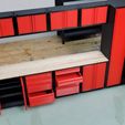 20230128_191642.jpg STL file 1/10 scale 10 piece Diorama Garage or Shop Cabinet set・3D printing model to download
