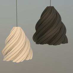 fractal-lamp.png Файл STL Фрактальная лампа-подвеска・Дизайн 3D-печати для загрузки3D