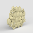 Bee-panel-stl.359.png 3D Model STL CNC Router file Bee Panel