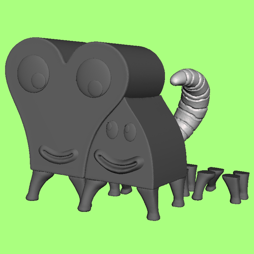 Pupshaw And Pushpaw 3D model