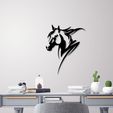 Presentation1.jpg STL file Horse head wall decoration・3D print object to download