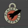 PlanetExpress_2022_01.png Futurama Planet Express Logo - Keyring