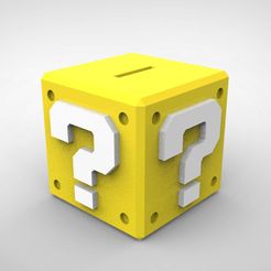 01.jpg Fichier OBJ Mario Bros, Alcancia・Design à télécharger et à imprimer en 3D