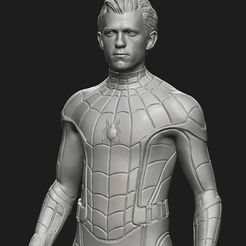 tom-holland-spider-man-3d-print-model-3d-model-obj-fbx-ma-stl-dae-ztl.jpg OBJ file Tom Holland Spider-Man・3D printing design to download