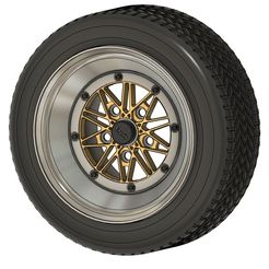 1.jpg STL file Work equip excel 5H rim with tire・Design to download and 3D print