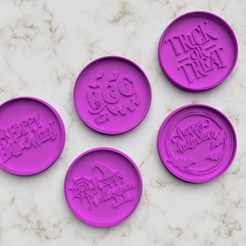 hallo.png Archivo STL Cookie Cutter Halloween / Cortadores de Galletas Halloween・Diseño para descargar y imprimir en 3D
