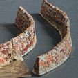 curved-painted2.jpg Os melhores módulos de paredes de pedra seca para modelos de caminhos-de-ferro e jogos de guerra