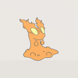 PokemonJohtoSlugma-218-wall-art-frontal.png Pokemon Johto Slugma #218 Wall Art