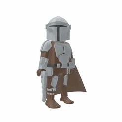 05.jpg STL-Datei Playmobil Mandalorian kostenlos・Modell zum 3D-Drucken zum herunterladen