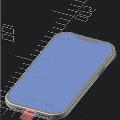iphone_13_pro_max_top_view.png iPhone 13 Pro Max mockup mechanical dummy model OpenSCAD