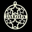 Dakota.png US Names Christmas Xmas Decoration
