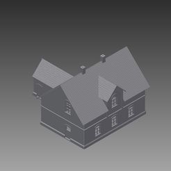 Bergarbeiterhaus_2_komplett_1.jpg Бесплатный 3D файл Miners House - Bergarbeiterhaus・Шаблон для 3D-печати для загрузки
