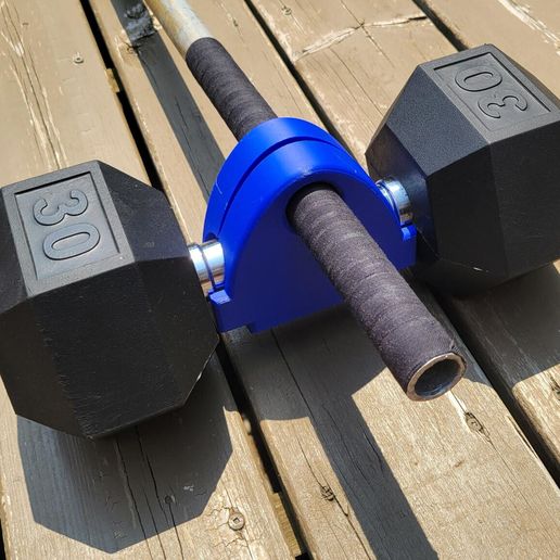 ⚽ Dumbbell to Barbell Adapter・ STL File for 3D printing・Cults