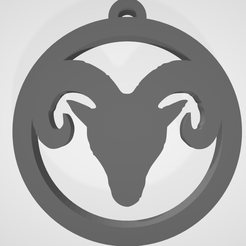 væder.png Fichier STL Porte-clés signe du zodiaque Bélier・Design pour imprimante 3D à télécharger