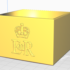 baking-powder-box.png Free OBJ file Queen Elizabeth II Custom Baking Powder Box・3D printing model to download
