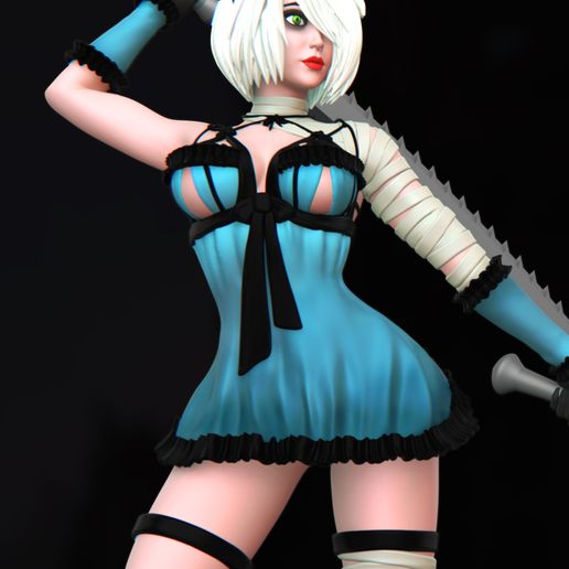 Download File 2b With Kaines Outfit • 3d Printing Model ・ Cults 1008