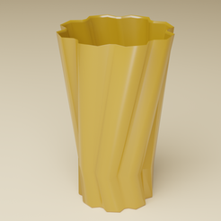 Vaas04-rendered02Cycles.png STL-Datei Blumenvase Hilda・Design für 3D-Drucker zum herunterladen
