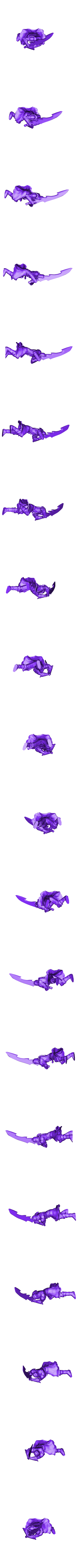 ArmoredWarrior_SwordDoubleHanded_NoBase.stl Guerrier blindé (sans base)