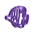 butterflyfish #1 - 2.stl Emporte-pièce monde sous-marin - poisson-papillon (style 1)