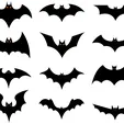 halloween-bats-set-free-vector.webp Set of 12 Decorative Bat Isolation Designs for 3D Printing