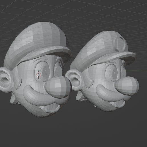 Luigi 64 era Head for Jakks Pacific Luigi