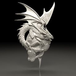 1.jpg Dragon 3D STL Model for CNC Router 3D Design High quality Model