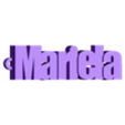 mariela.stl pack of name key rings (100 names)