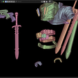 blender_UGbVyikliv.png Blade, Eric Cross Brooks, Wesley SNipes Default Costume Marvel Rivals Full armor, weapon and props Cosplay Kit , kitbash