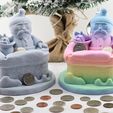 cobotech_santa_in_chimney_piggy_bank_christmas_desk_articuated.jpg Santa in Chimney Piggy Bank - Christmas Desk Decor - Santa Coin Bank Gifts - Unique Christmas Gifts