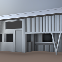 blender_5CxK2o5p0W.png Fichier STL Kiosque à journaux - Échelle 1:87・Modèle pour impression 3D à télécharger