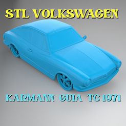 fotor_2023-4-30_1_0_12.jpg Archivo STL STL VOLKSWAGEN KARMANN GUIA TC 1971・Modelo para descargar y imprimir en 3D